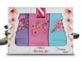 Кухонное полотенце Nilteks Dia Bella Italiano 45x70 с цветами