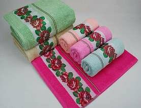 Набор полотенец Cottonist Bahcesi 70x140 с розами