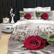 Постельное белье 2-х спальное  из сатина с розами