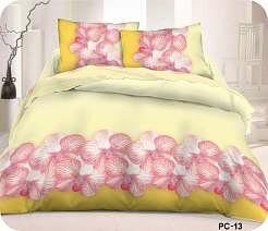 Постельное белье 1,5 спальное из поликоттона с цветами