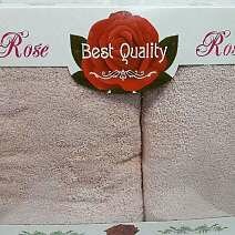 Набор махровых полотенец Korona Style Лори светло-розовый