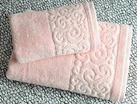 Полотенце банное TIFFANY Pink махровое 90x150