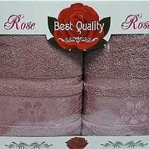 Набор махровых полотенец Korona Style Эмма темно-розовый