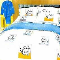 Детское постельное белье Kamilla 2-х спальное (евро) с животными из сатина