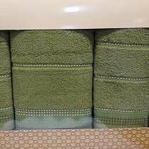 Набор махровых полотенец Korona Style Спорт зеленый