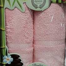 Набор махровых полотенец Korona Style Адриана розовый